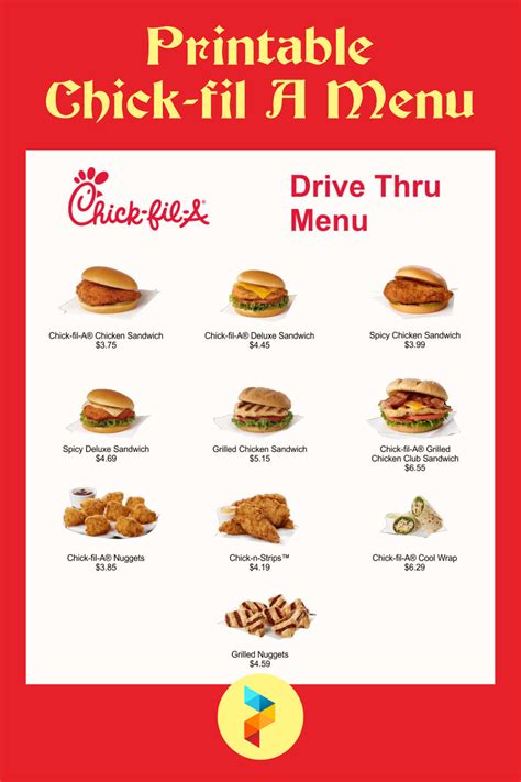 chickfilq menu